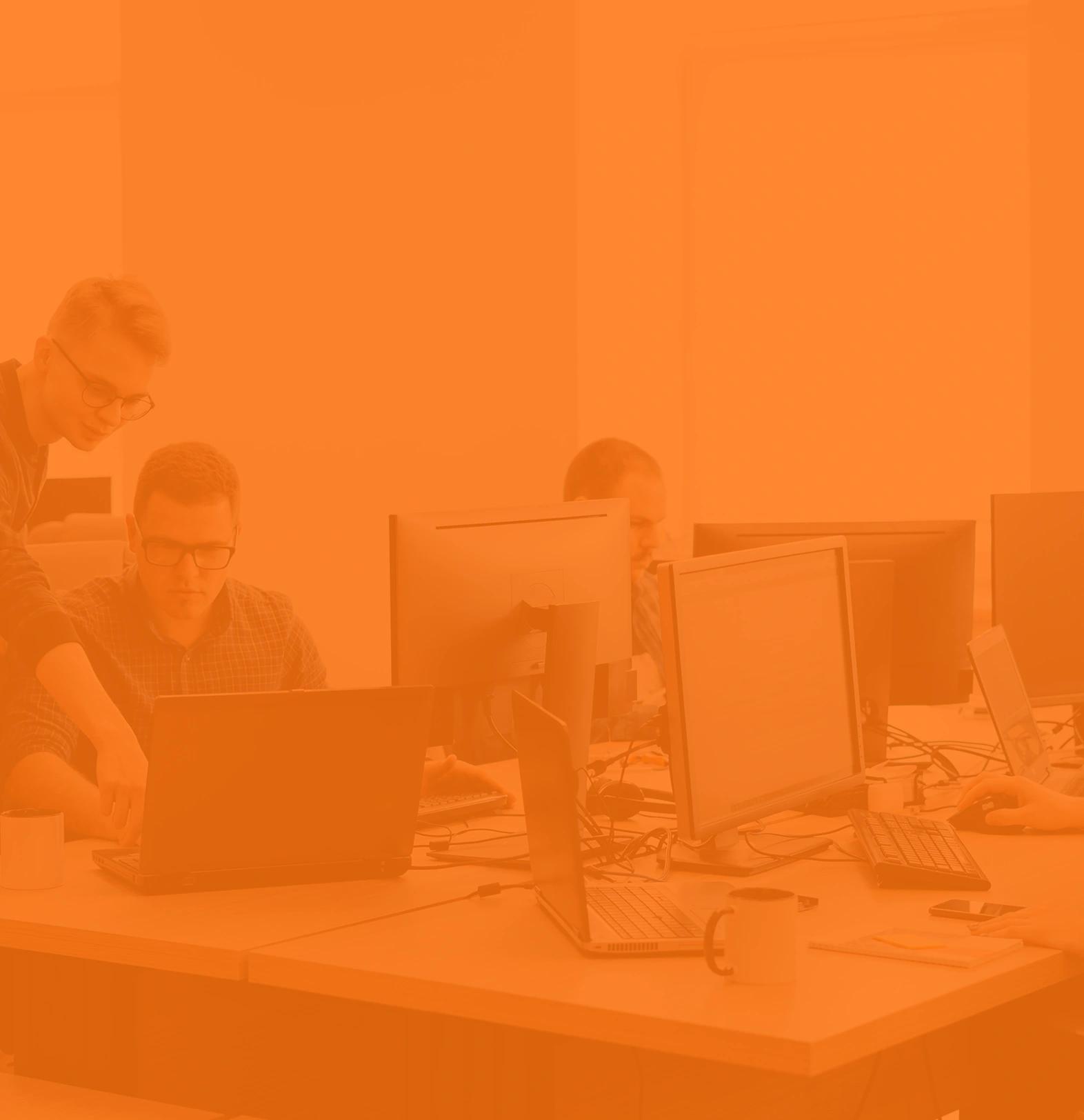 Business professionals working